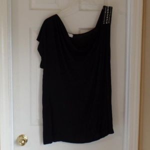 2X Design History One Shoulder Stra One Sleeve Top